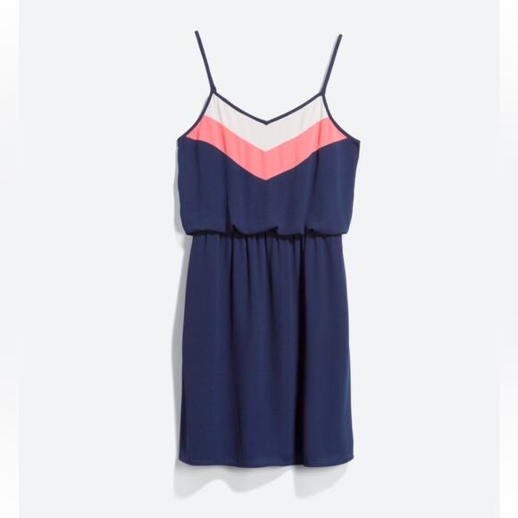 Pixley XL Devynn Colorblock Spaghetti Strap Sleeveless Dress - Picture 1 of 8